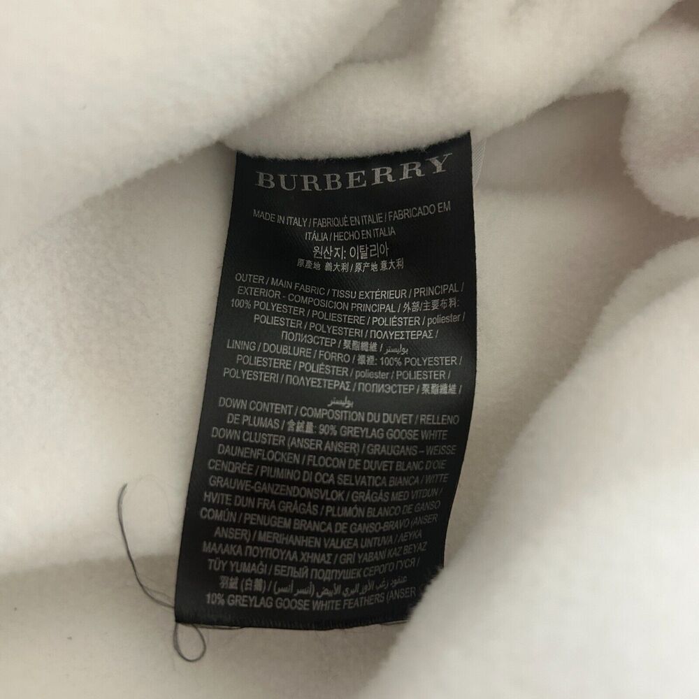 RARE Burberry Rainbow Stripe Down Filled Quilted Puffer Vest Concealed Zip S - Picture 11 of 13